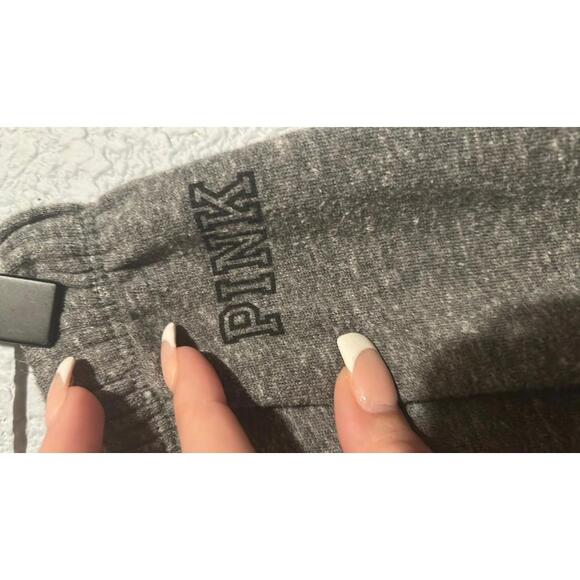 Grey Victoria Secret Pink Jogger Sweats - Picture 4 of 8